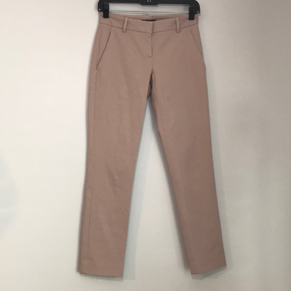 NWOT Theory cropped slim pants, blush pink, 00